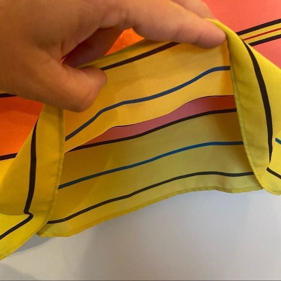 LOFT Coral Striped T-shirt Blouse MP - Picture 3 of 6